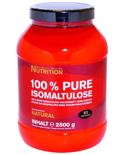 Isomaltulose - Reine Palatinose mit niedrigem Glykämischen Index Abbildung einer Dose Isomaltulose mit 2500 g Inhalt